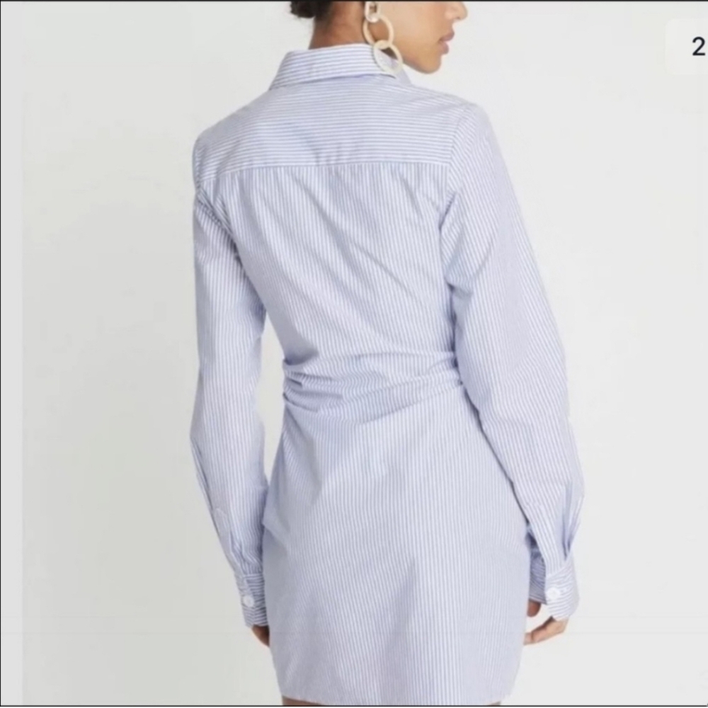 CHOOSY Cotton Long Sleeve Shirt Dress NWT Size 2 - Picture 3 of 8